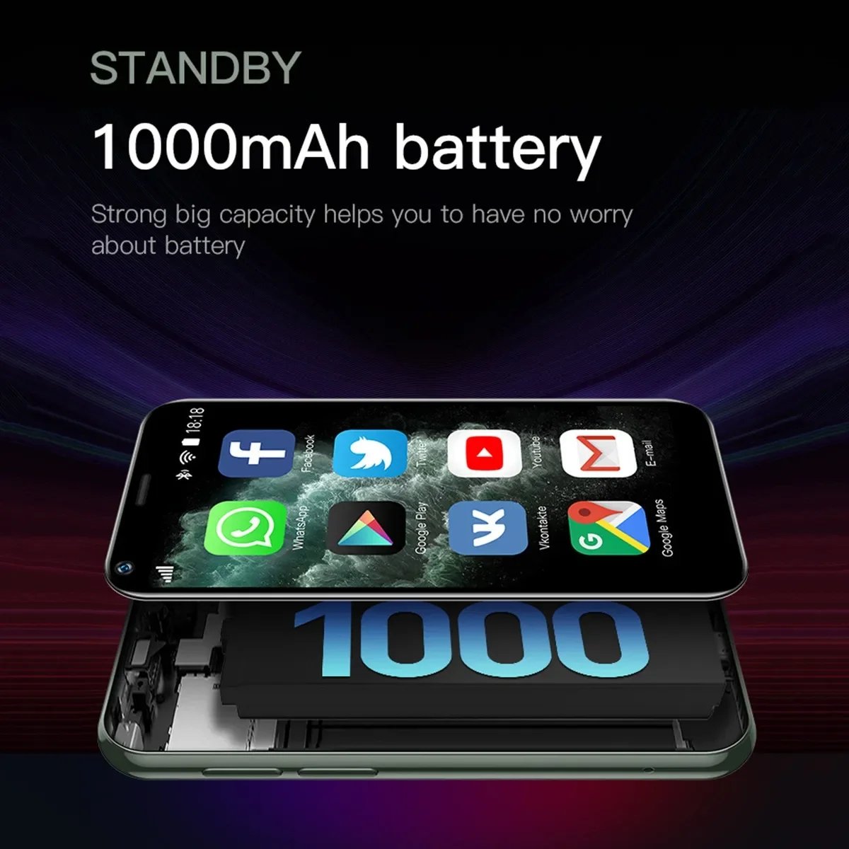 SOYES XS11 Super Mini Smartphone Android 1GB RAM 8GB ROM 2.5'' Quad Core Google Play Store 3G Cute Small Celular Mobile Phone